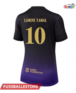 Günstige Barcelona Lamine Yamal #10 Auswärtstrikot Damen 2026-27 Kurzarm